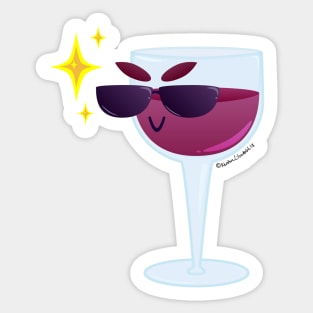 Cool Wine Sticker